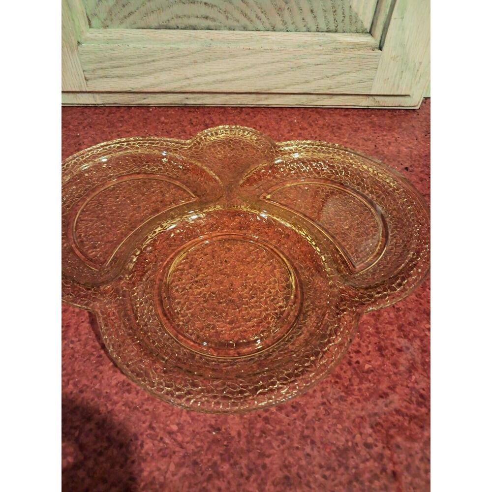 4 Vintage LE Smith "cracky" Sandwich Plates